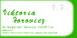 viktoria horovicz business card